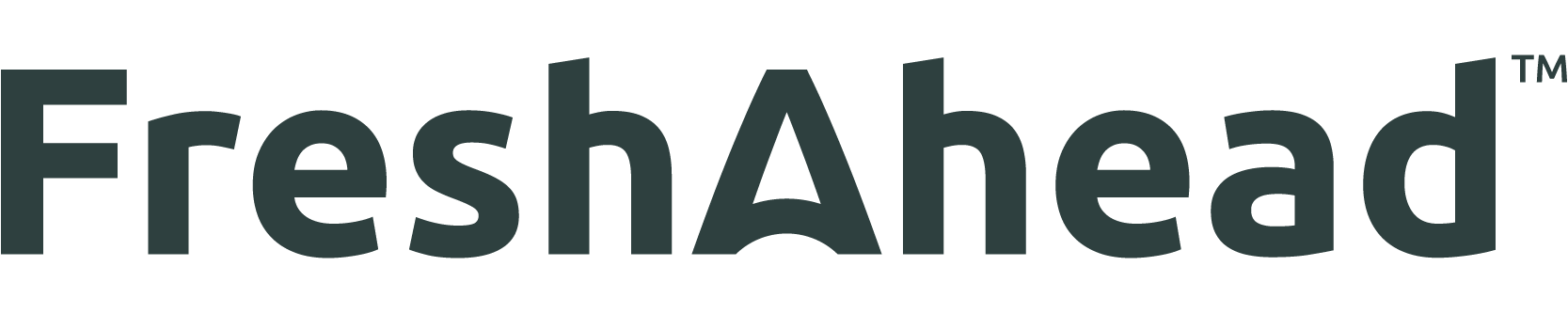 Fresh Ahead logo in dark green text with a stylized ‘A’ and trademark symbol.